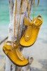 OUTLET Sandales moutarde Celione nouées - Chaussures