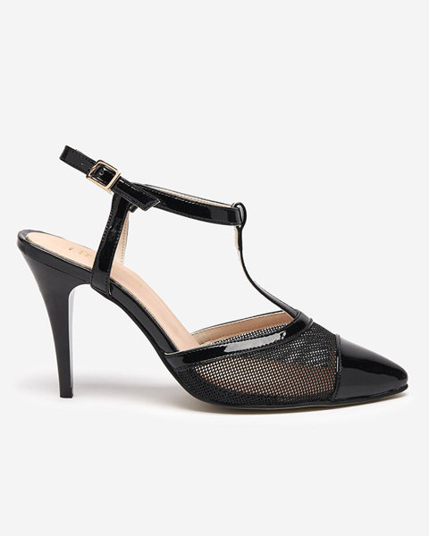 OUTLET Sandales noires pour femmes à talon haut Niddl- Footwear