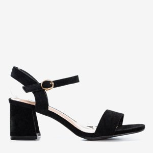 OUTLET Sandales noires pour femmes avec une finition brillante Mira - Footwear