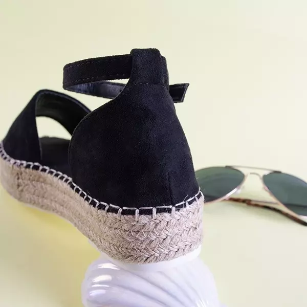 OUTLET Sandales plates-formes noires pour femme Dalila - Footwear