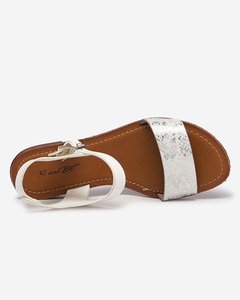 OUTLET Sandales pour femmes avec un gaufrage blanc Xetera - Footwear