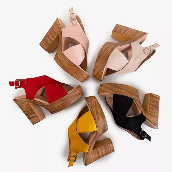 OUTLET Sandales pour femmes roses sur tige haute Inga - Footwear