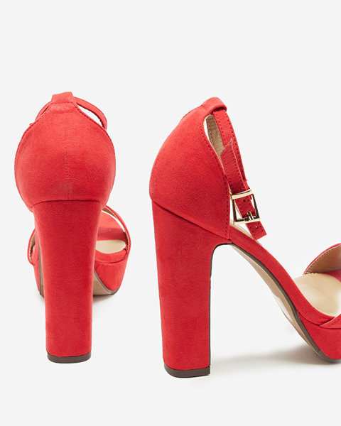 OUTLET Sandales pour femmes rouges à talon haut Cerista - Footwear