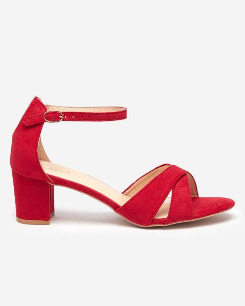 OUTLET Sandales rouges pour femmes sur le post Nenki-Footwear