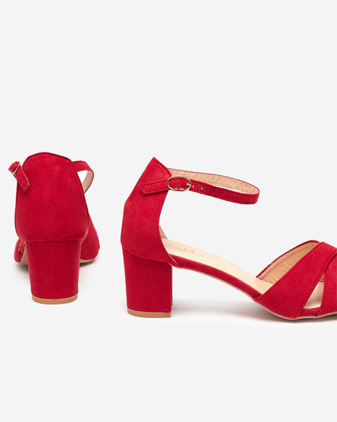 OUTLET Sandales rouges pour femmes sur le post Nenki-Footwear