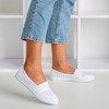 OUTLET Slip-on blanc ajouré pour femmes Ticolisa - Chaussures