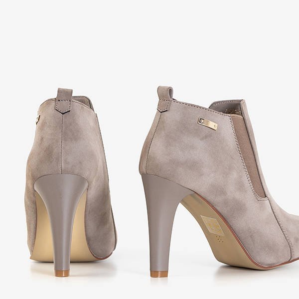 OUTLET bottines femme gris - marron Loretti - Chaussures