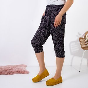Pantalon 3/4 à motifs pour femme grande taille - Vêtements