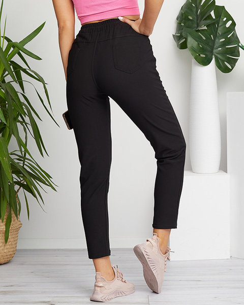 Pantalon de sport femme noir GRANDE TAILLE - Vêtements