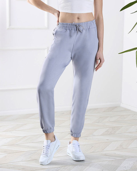 Pantalon de survêtement classique gris pour femme - Vêtements