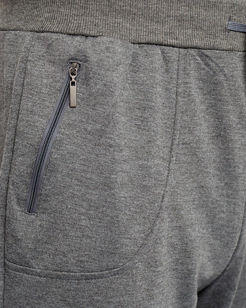 Pantalon de survêtement homme gris avec poches - Vêtements