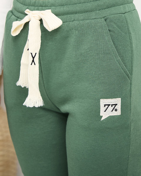 Pantalon de survêtement isolé pour femmes vertes - Vêtements