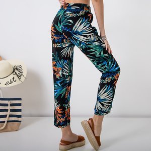 Pantalon en tissu à motifs multicolores pour femme GRANDE TAILLE - Vêtements