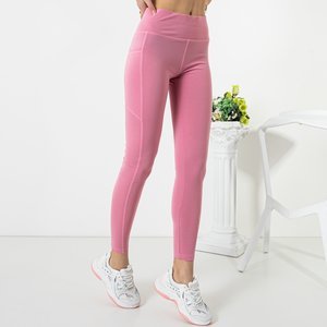 Pompons de sport roses pour femmes avec poches - Vêtements