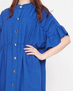 Robe bleu marine longueur genou femme - Vêtement
