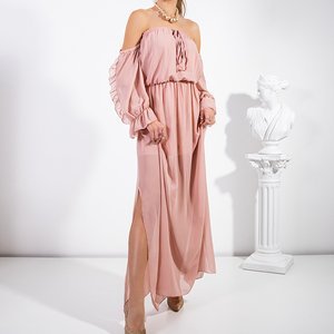 Robe longue rose pour femme - Vêtements