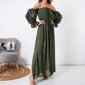 Robe longue verte pour femmes - Vêtements