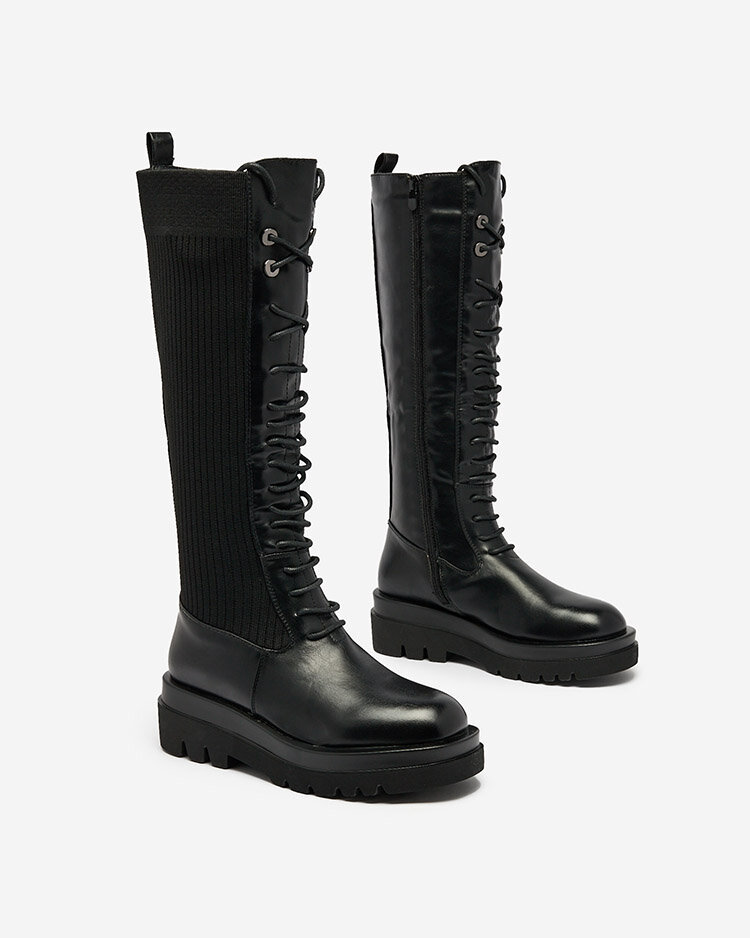 Royalfashion Bottes Taporro à lacets pour femmes