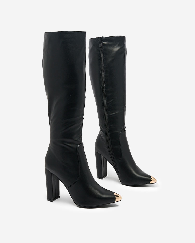 Royalfashion Bottes au genou pour femmes Lerotes