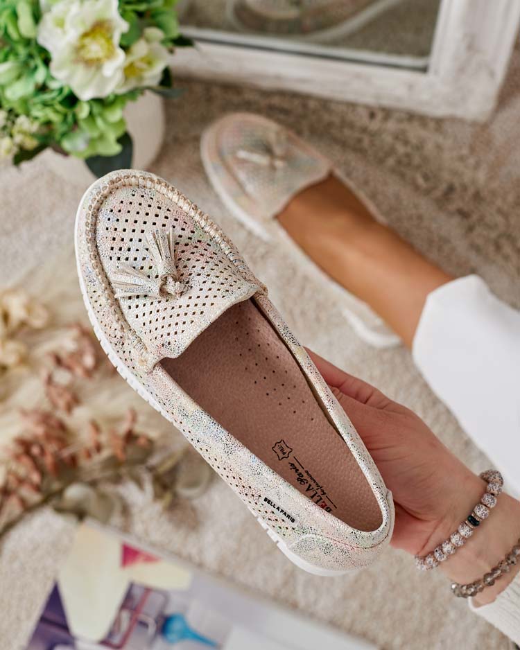 Royalfashion Mocassins ajourés pour femme Molaffa