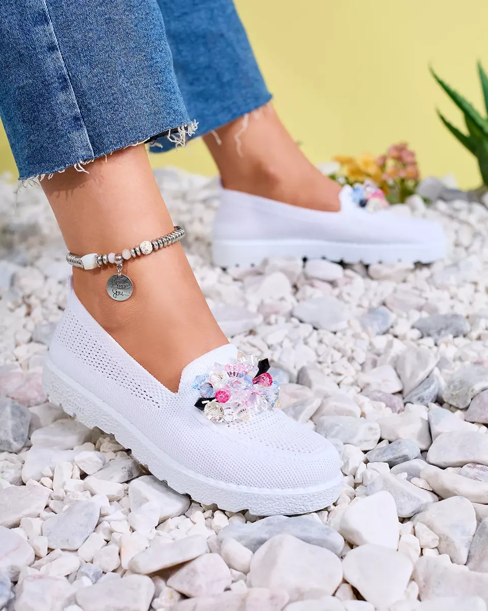 Royalfashion Mocassins décorés pour femme Hewenti