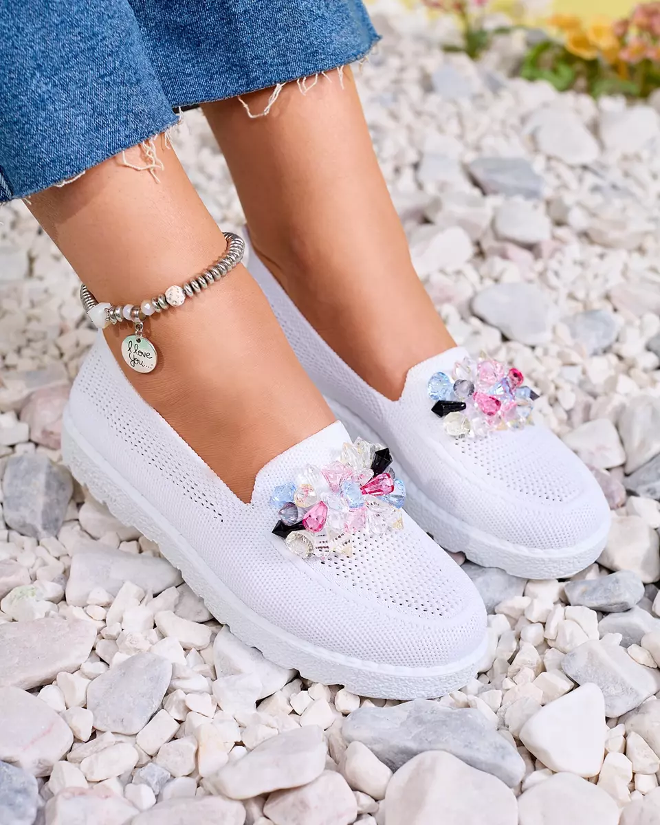 Royalfashion Mocassins décorés pour femme Hewenti