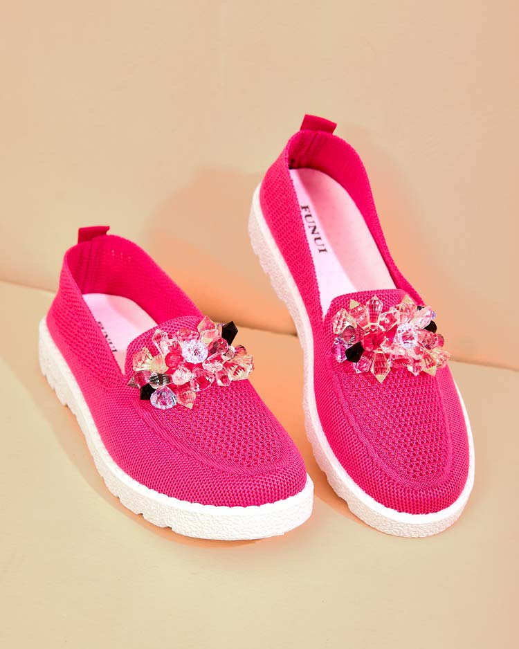 Royalfashion Mocassins décorés pour femme Hewenti