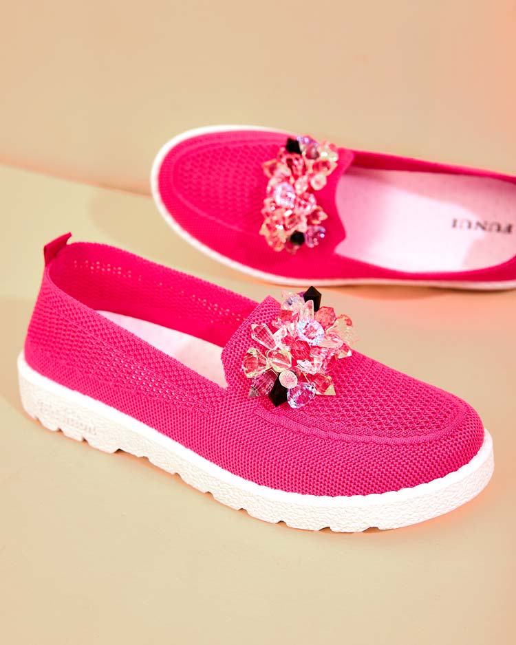 Royalfashion Mocassins décorés pour femme Hewenti