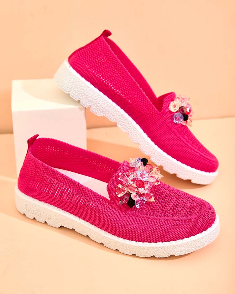 Royalfashion Mocassins décorés pour femme Hewenti