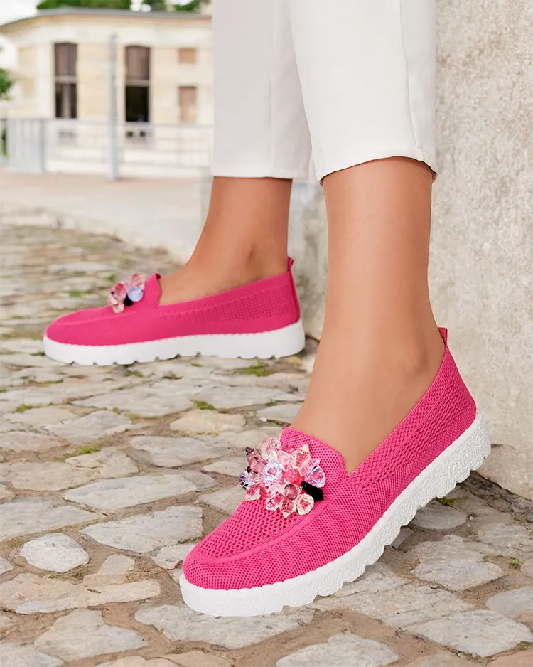 Royalfashion Mocassins décorés pour femme Hewenti