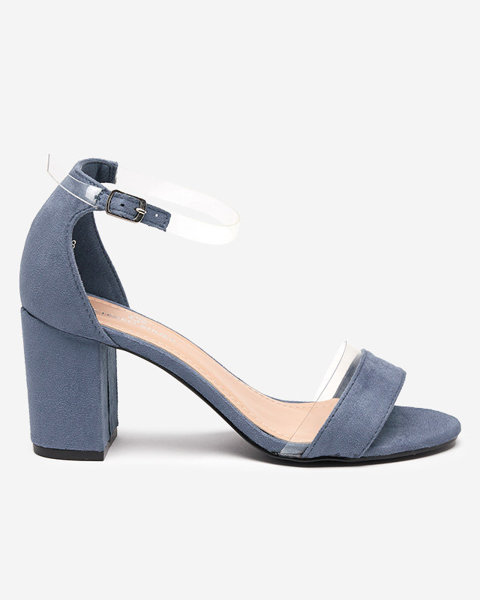 Sandales bleues pour femmes sur le poteau Getino - Chaussures