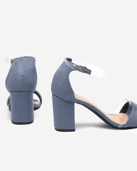 Sandales bleues pour femmes sur le poteau Getino - Chaussures