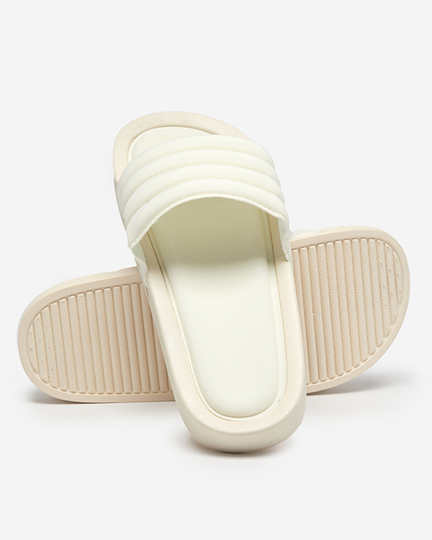 Sandales écru à rayures pour femme Lenira - Footwear