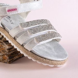 Sandales enfant argent avec zircones cubiques Ilumun - Footwear