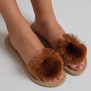 Sandales femme camel camel Azrail - Footwear