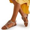 Sandales femme marron clair à fleurs Madlen - Footwear