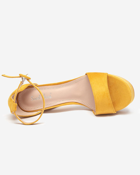 Sandales jaunes pour femmes sur un montant supérieur Berisek - Footwear