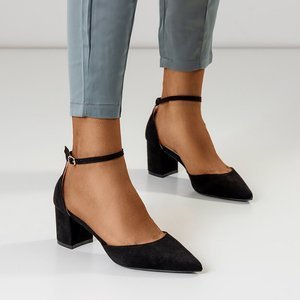 Sandales noires pour femmes sur le poteau Rumil - Footwear