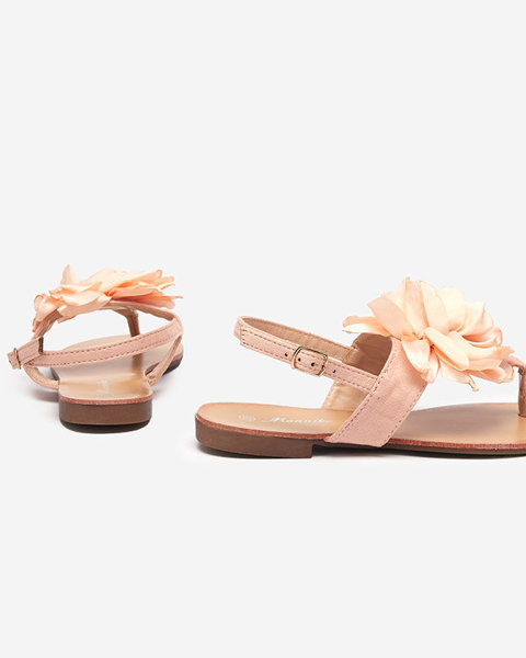Sandales poudrées pour femme avec une fleur Nerikala - Chaussures