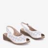Sandales pour femmes blanches à talon bas Kelpia - Chaussures