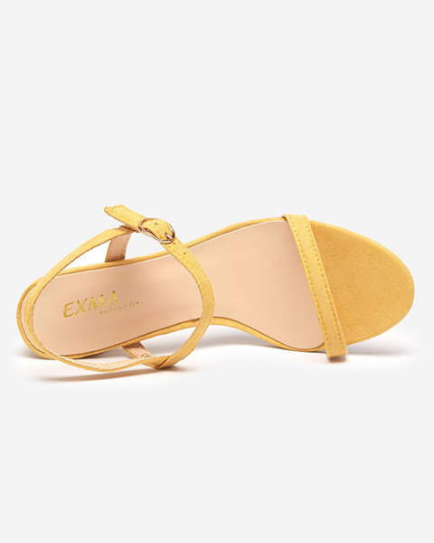 Sandales pour femmes sur tige en jaune Usopi - Footwear