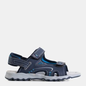 Sandales velcro garçon Ararat bleu foncé - Footwear