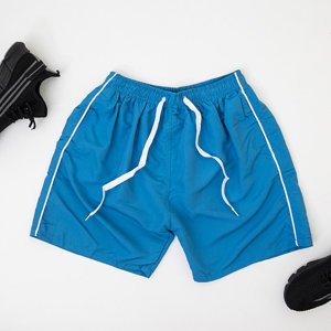 Shorts de sport bleus pour hommes - Vêtements