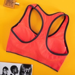 Soutien-gorge de sport pour femme orange fluo - Sous-vêtements