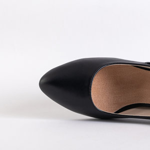 Stilettos noirs pour femmes avec boucle Choth- Footwear