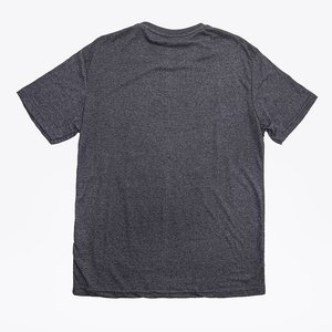 T-shirt en coton gris foncé pour homme - Vêtements