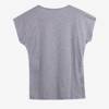 T-shirt gris pour femme avec imprimé floral - Blouses 1