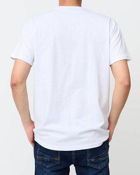 T-shirt homme blanc tendance avec imprimé - Vêtements