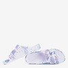 Tongs en caoutchouc blanc - violet Lito - Chaussures 1