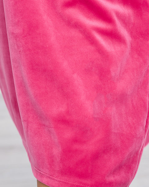 Tunique longue pour femme avec un patch de couleur fuchsia - Vêtements